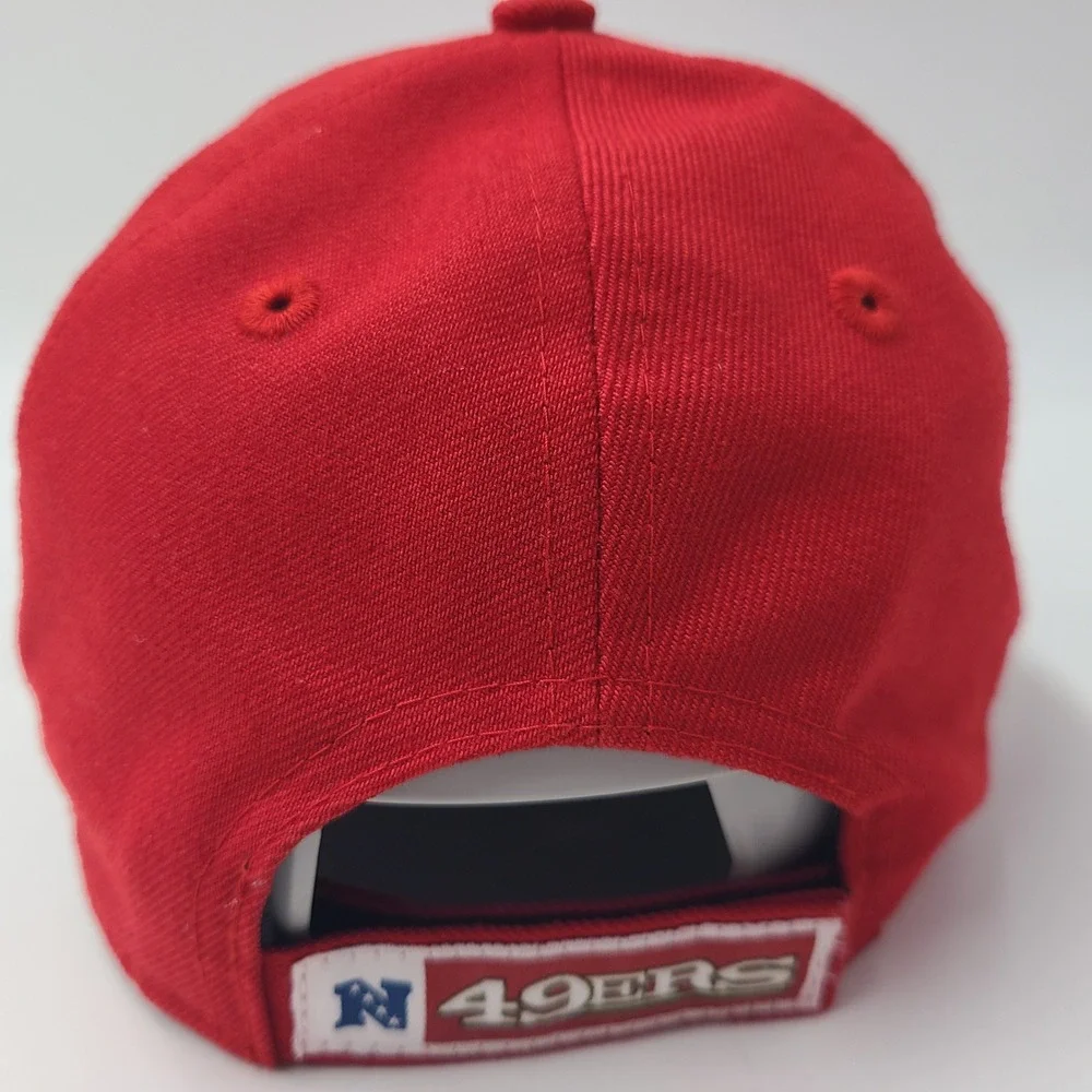Youth San Francisco 49ers Hat Adjustable New Era 9Forty Red NFL Football Boys